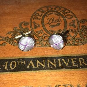 Light purple cuff links